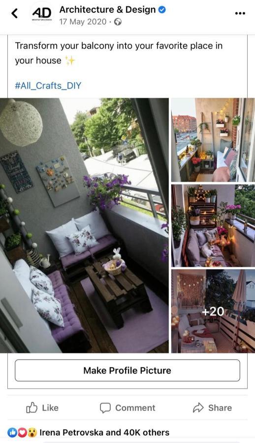 Skopje Living Lägenhet Exteriör bild